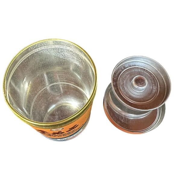 Vintage Chinese Ginseng Flower Tea Tin or Caddy - Picture 7 of 9